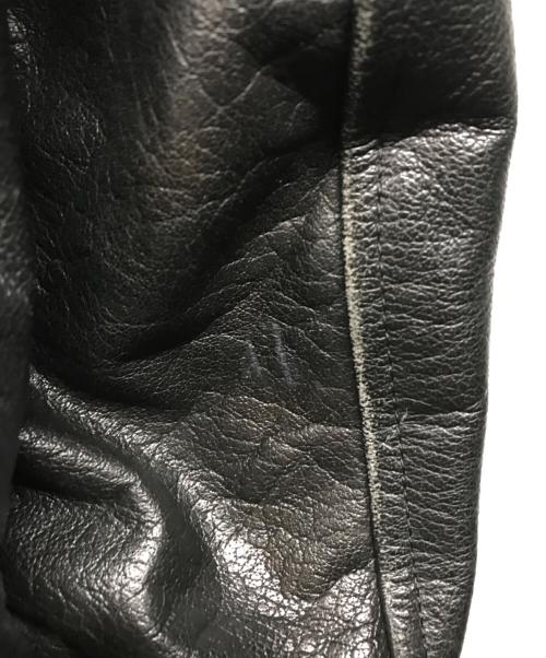 CUIRS LONDON（キュイーロンドン）CUIRS LONDON (キュイーロンドン) ダブルライダースジャケット ブラック サイズ:不明(下記参照)の古着・服飾アイテム