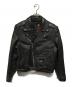 CUIRS LONDON（キュイーロンドン）の古着「ダブルライダースジャケット」｜ブラック