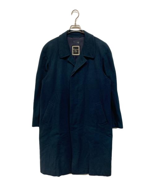 Christian Dior（クリスチャン ディオール）Christian Dior (クリスチャン ディオール) カシミヤステンカラーコート グリーン サイズ:Mの古着・服飾アイテム