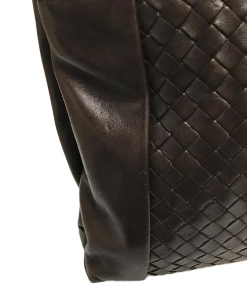BOTTEGA VENETA（ボッテガベネタ）BOTTEGA VENETA (ボッテガベネタ) イントレチャートトートバッグ ブラウンの古着・服飾アイテム