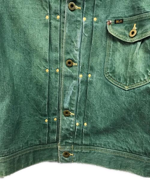 KAPITAL（キャピタル）KAPITAL (キャピタル) No.4草木染デニムジャケット グリーン サイズ:SIZE 3の古着・服飾アイテム