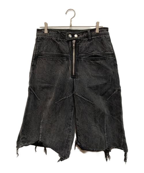 FILTH（フィルス）Filth (フィルス) FRONT ZIP BAGGY DENIM SHORTS ブラック サイズ:SIZE 1の古着・服飾アイテム