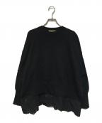 Curensologyカレンソロジー）の古着「ハイゲージレースニットプルオーバー」｜ネイビー