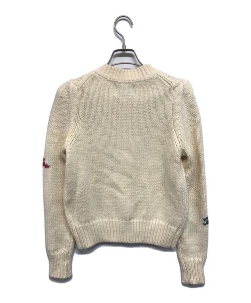 SEVEN TEN by MIHO KAWAHITO（セブン テン バイ ミホ カワヒト）SEVEN TEN by MIHO KAWAHITO (セブン テン バイ ミホ カワヒト) フラワージャガードカーディガン アイボリー サイズ:Sの古着・服飾アイテム