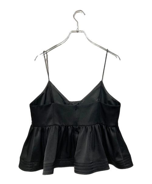 machatt（マチャット）machatt (マチャット) サテンフレアキャミソール ブラック サイズ:SIZE 36の古着・服飾アイテム