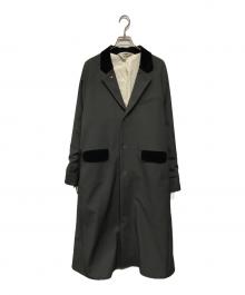 SUNSEA（サンシー）の古着「18AW POLYYS WOOL COAT　(ポリーズ ウール コート)」｜グレー