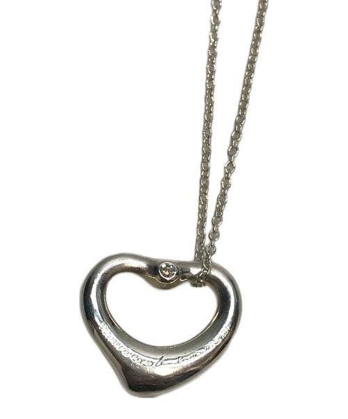 TIFFANY & Co.（ティファニー アンド コー）Tiffany & Co. (ティファニー) エルサ・ペレッティ ダイヤ付オープンハートペンダントの古着・服飾アイテム