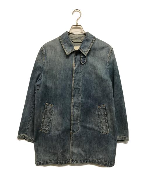 MACKINTOSH（マッキントッシュ）MACKINTOSH (マッキントッシュ) デニムステンカラーコート ブルー サイズ:38の古着・服飾アイテム