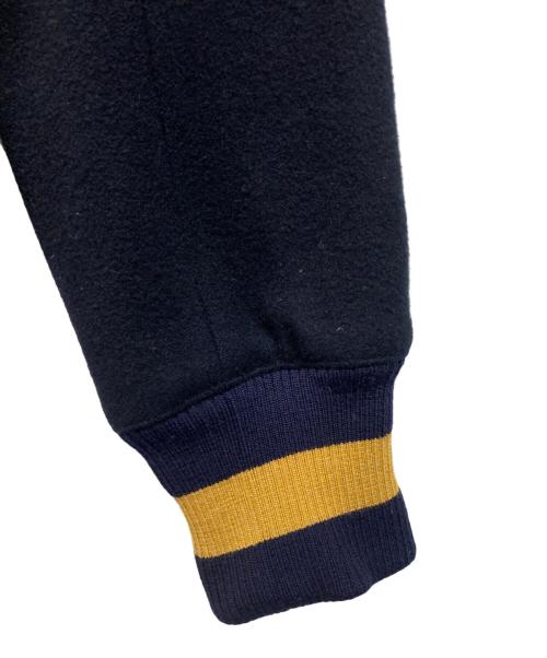 Vivienne Westwood man（ヴィヴィアン ウェストウッド マン）Vivienne Westwood man (ヴィヴィアン ウェストウッド マン) メルトンリブ付きライダースジャケット ネイビー サイズ:SIZE 46の古着・服飾アイテム