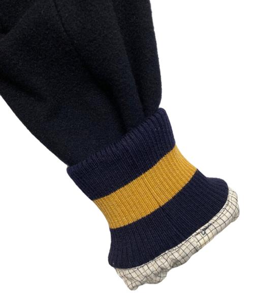 Vivienne Westwood man（ヴィヴィアン ウェストウッド マン）Vivienne Westwood man (ヴィヴィアン ウェストウッド マン) メルトンリブ付きライダースジャケット ネイビー サイズ:SIZE 46の古着・服飾アイテム