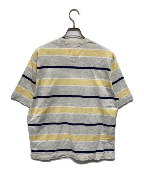 everyone（エブリワン）everyone (エブリワン) 25SS Multi border short sleeve tee「マルチ・ボーダー・ショート・スリーブ・ティー」 ベージュ×ネイビー サイズ:Sの古着・服飾アイテム