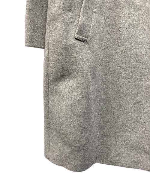 UNTITLED（アンタイトル）UNTITLED (アンタイトル) 【ゆったり/軽やか】カシミヤ混ノーカラーコート グレー サイズ:SIZE 1 未使用品の古着・服飾アイテム