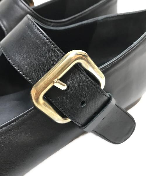 PELLICO SUNNY（ペリーコサニー）PELLICO SUNNY (ペリーコサニー) flat ballet パンプス ブラック サイズ:37の古着・服飾アイテム