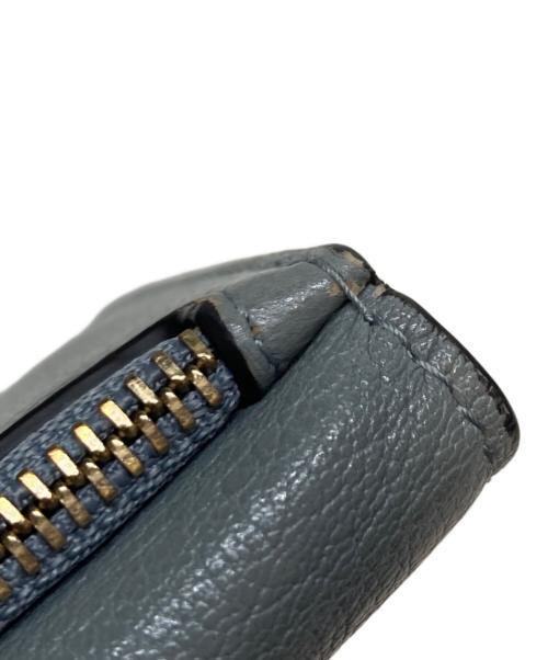 Christian Dior（クリスチャン ディオール）Christian Dior (クリスチャン ディオール) Saddle Cosmos ジップカードホルダー スカイブルーの古着・服飾アイテム