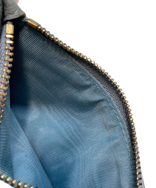 Christian Dior（クリスチャン ディオール）Christian Dior (クリスチャン ディオール) Saddle Cosmos ジップカードホルダー スカイブルーの古着・服飾アイテム