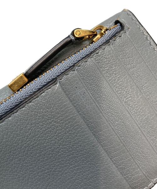 Christian Dior（クリスチャン ディオール）Christian Dior (クリスチャン ディオール) Saddle Cosmos ジップカードホルダー スカイブルーの古着・服飾アイテム