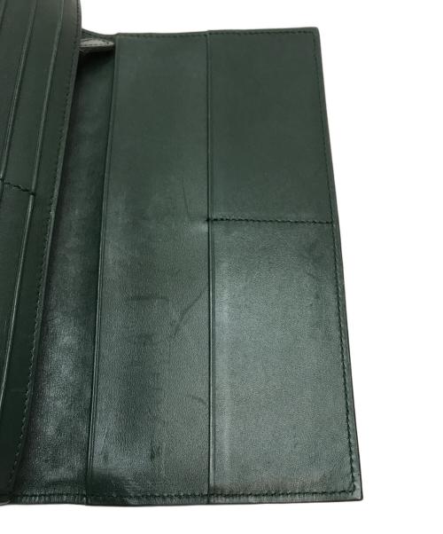 BOTTEGA VENETA（ボッテガベネタ）BOTTEGA VENETA (ボッテガベネタ) イントレチャートロングウォレット グリーンの古着・服飾アイテム