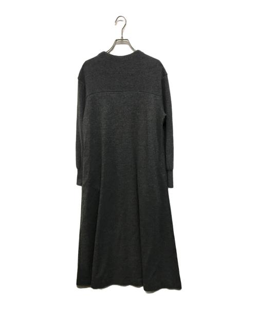 23区（ニジュウサンク）23区 (ニジュウサンク) ウールミルドジャージー ワンピース グレー サイズ:SIZE 38の古着・服飾アイテム