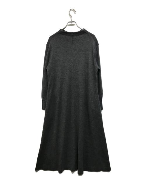23区（ニジュウサンク）23区 (ニジュウサンク) ウールミルドジャージー ワンピース グレー サイズ:SIZE 38の古着・服飾アイテム
