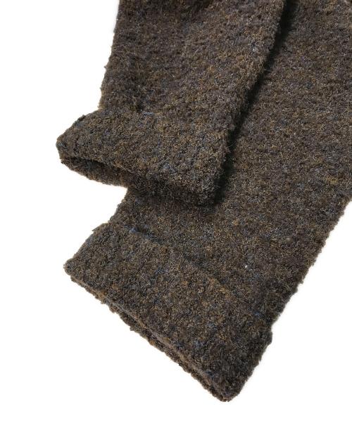 TTT MSW（ティー モダンストリートウェア）TTT MSW (ティー モダンストリートウェア) leopard knit cardigan ブラウン サイズ:XLの古着・服飾アイテム