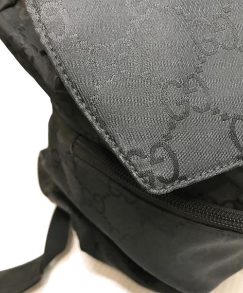 GUCCI（グッチ）GUCCI (グッチ) GGナイロンバックパック ブラックの古着・服飾アイテム