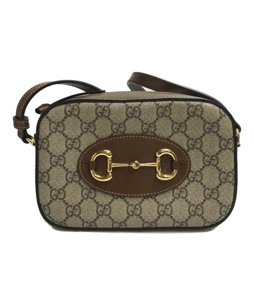 GUCCI（グッチ）GUCCI (グッチ) ホースビット 1955 ミニショルダーバッグ ベージュの古着・服飾アイテム
