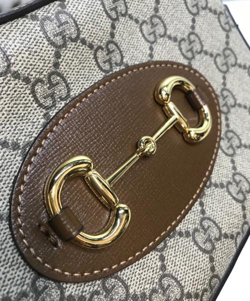GUCCI（グッチ）GUCCI (グッチ) ホースビット 1955 ミニショルダーバッグ ベージュの古着・服飾アイテム