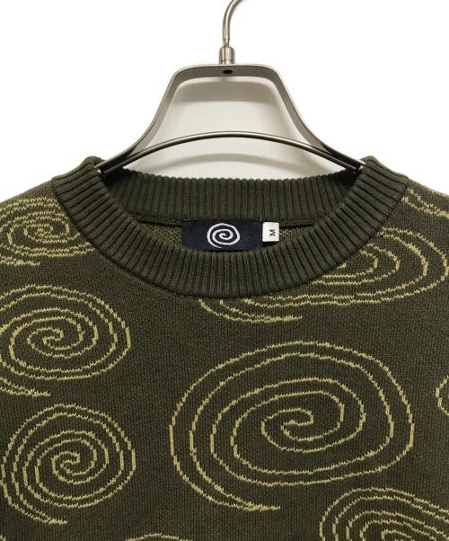 SOL soonerorlater（スーナーオアレイター）SOL soonerorlater (スーナーオアレイター) Sparkling Knit Sweater（スパークリング ニット セーター） カーキ サイズ:SIZE Mの古着・服飾アイテム