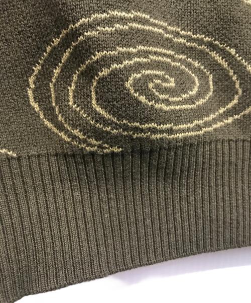 SOL soonerorlater（スーナーオアレイター）SOL soonerorlater (スーナーオアレイター) Sparkling Knit Sweater（スパークリング ニット セーター） カーキ サイズ:SIZE Mの古着・服飾アイテム