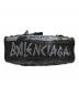 中古・古着 BALENCIAGA (バレンシアガ) クラシックミニシティグラフィックペイント 2WAYバッグ ブラック：100000円