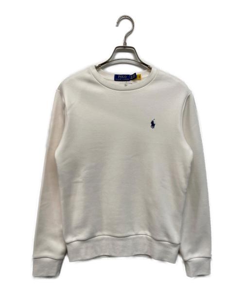 POLO RALPH LAUREN（ポロ・ラルフローレン）POLO RALPH LAUREN (ポロ・ラルフローレン) 裏起毛スウェット ホワイト サイズ:XSの古着・服飾アイテム