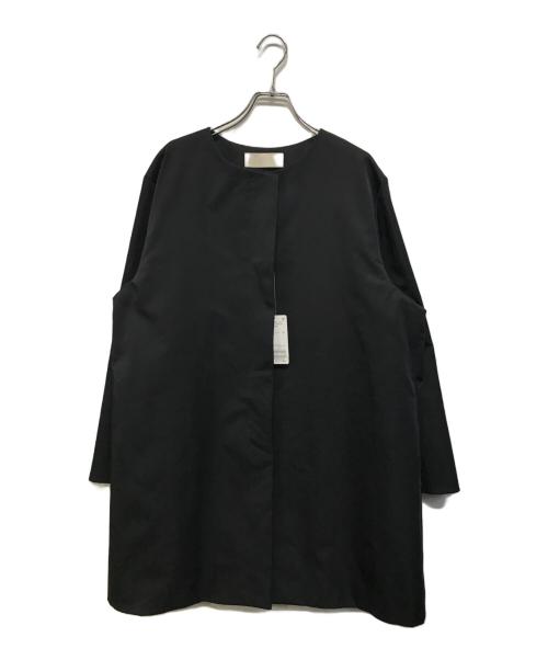 Plage（プラージュ）Plage (プラージュ) Satin Round-Neck コート ブラック サイズ:SIZE 38 未使用品の古着・服飾アイテム