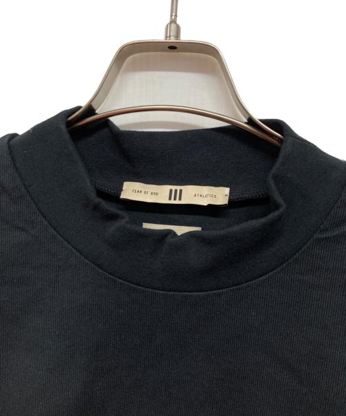 adidas（アディダス）adidas (アディダス) Fear Of God (フィア・オブ・ゴッド) Heavy Jersey 3/4 Mock Tee ブラック サイズ:Lの古着・服飾アイテム