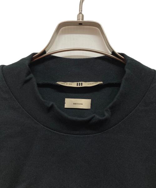 adidas（アディダス）adidas (アディダス) FEAR OF GOD (フィア・オブ・ゴッド) Heavy Jersey 3/4 Mock Tee ブラック サイズ:XLの古着・服飾アイテム