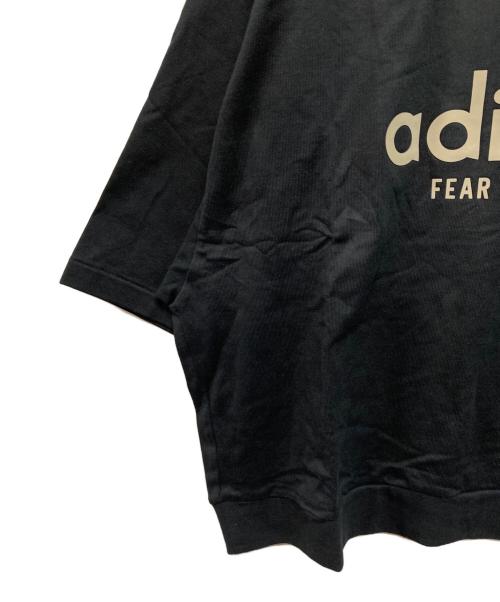 adidas（アディダス）adidas (アディダス) FEAR OF GOD (フィア・オブ・ゴッド) Heavy Jersey 3/4 Mock Tee ブラック サイズ:XLの古着・服飾アイテム