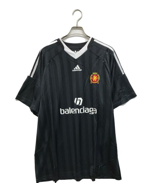 adidas（アディダス）adidas (アディダス) BALENCIAGA (バレンシアガ) コラボゲームシャツ ブラック サイズ:3の古着・服飾アイテム