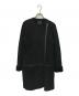 theory（セオリー）の古着「ノーカラームートンコート」｜ブラック