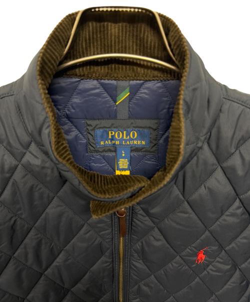 POLO RALPH LAUREN（ポロ・ラルフローレン）POLO RALPH LAUREN (ポロ・ラルフローレン) ウォーターリペラント キルテッド ジャケット ネイビー サイズ:L 未使用品の古着・服飾アイテム