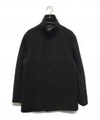 SHIPSシップス）の古着「S140 ウールシルク シングル ピーコート」｜ネイビー