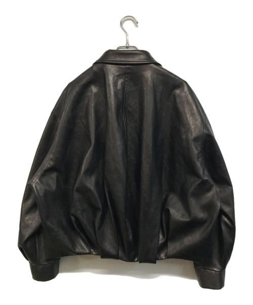 UNITED TOKYO（ユナイテッドトーキョー）UNITED TOKYO (ユナイテッドトーキョー) コクーンレザーボンバージャケット ブラック サイズ:SIZE 1の古着・服飾アイテム