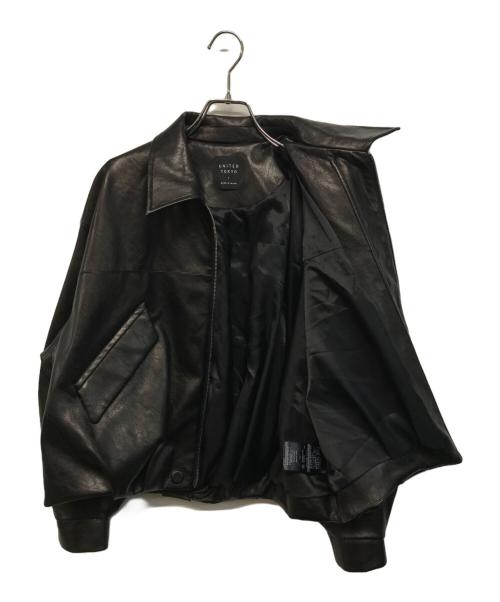 UNITED TOKYO（ユナイテッドトーキョー）UNITED TOKYO (ユナイテッドトーキョー) コクーンレザーボンバージャケット ブラック サイズ:SIZE 1の古着・服飾アイテム