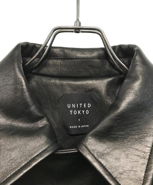UNITED TOKYO（ユナイテッドトーキョー）UNITED TOKYO (ユナイテッドトーキョー) コクーンレザーボンバージャケット ブラック サイズ:SIZE 1の古着・服飾アイテム