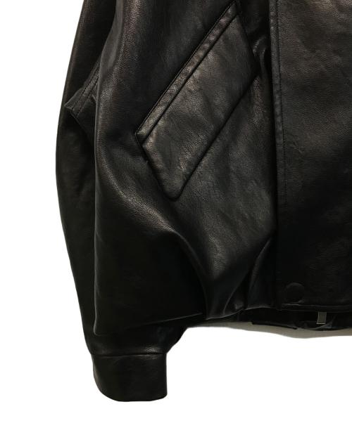 UNITED TOKYO（ユナイテッドトーキョー）UNITED TOKYO (ユナイテッドトーキョー) コクーンレザーボンバージャケット ブラック サイズ:SIZE 1の古着・服飾アイテム