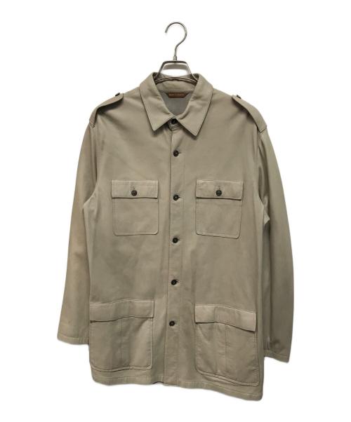 SERAPHIN（セラフィン）SERAPHIN (セラフィン) レザーシャツジャケット アイボリー サイズ:SIZE 50の古着・服飾アイテム