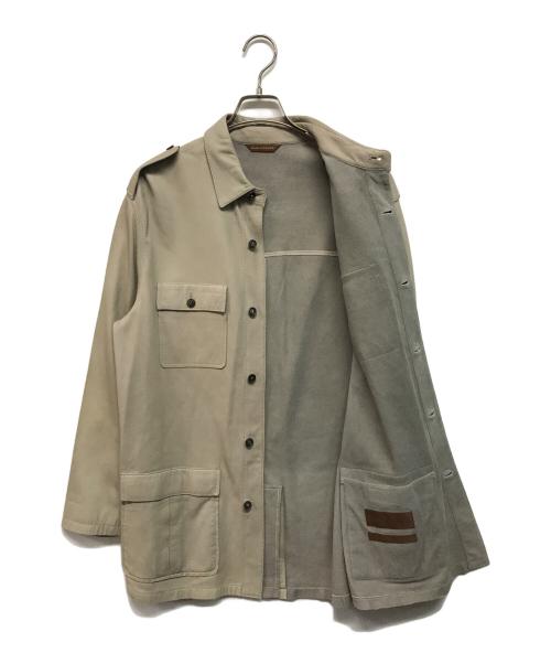 SERAPHIN（セラフィン）SERAPHIN (セラフィン) レザーシャツジャケット アイボリー サイズ:SIZE 50の古着・服飾アイテム