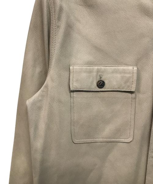 SERAPHIN（セラフィン）SERAPHIN (セラフィン) レザーシャツジャケット アイボリー サイズ:SIZE 50の古着・服飾アイテム