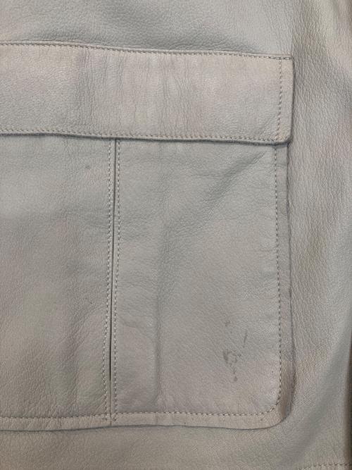 SERAPHIN（セラフィン）SERAPHIN (セラフィン) レザーシャツジャケット アイボリー サイズ:SIZE 50の古着・服飾アイテム