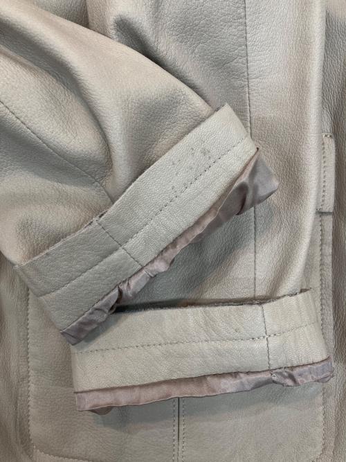 SERAPHIN（セラフィン）SERAPHIN (セラフィン) レザーシャツジャケット アイボリー サイズ:SIZE 50の古着・服飾アイテム