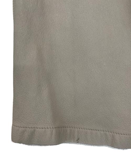 SERAPHIN（セラフィン）SERAPHIN (セラフィン) レザーシャツジャケット アイボリー サイズ:SIZE 50の古着・服飾アイテム