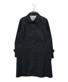 J.PRESS（ジェイプレス）の古着「撥水ツイル ステンカラー ロング コート」｜ネイビー